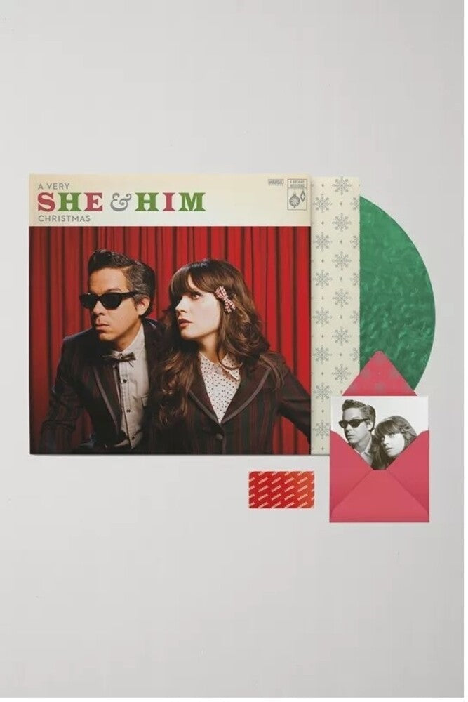 She & Him - Very She & Him Christmas - Translucent Green (Grn) [LP] Vinyl Record