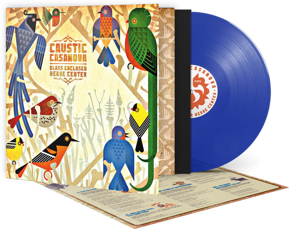 Caustic Casanova - Glass Enclosed Nerve Center - Transparent Blue [LP] Vinyl Record