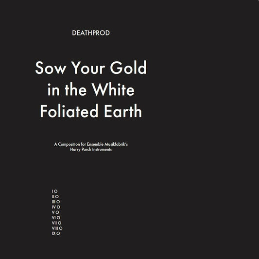 Deathprod - Sow Your Gold In The White Foliated Earth [LP] Vinyl Record