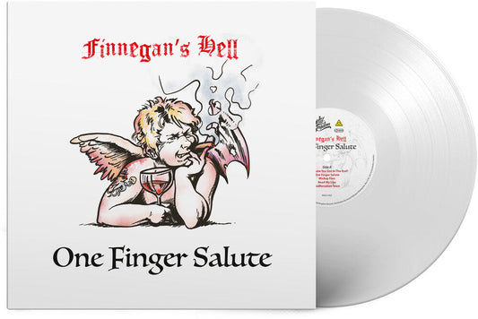 Finnegans Hell - One Finger Salute - White [LP] Vinyl Record