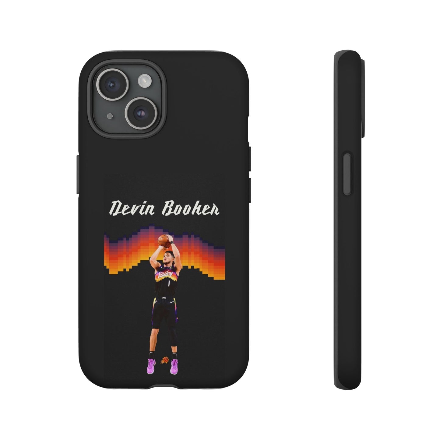 Devin Booker Precision Blaze Series – Dual-Layer ShockGuard Protection | Fits iPhone 8–16 Pro Max & Samsung Galaxy S10–S25 Ultra