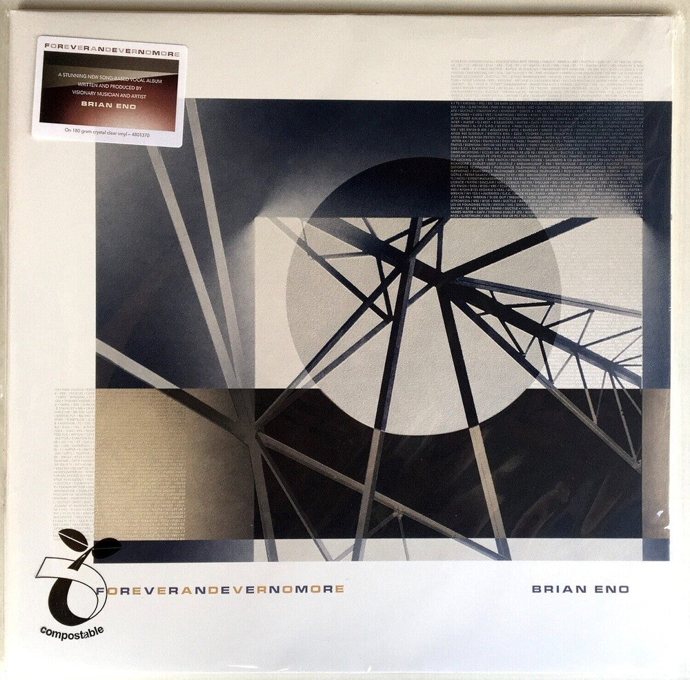 Brian Eno - FOREVERANDEVERNOMORE - Limited Exclusive Crystal Clear LP [LP] Vinyl Record