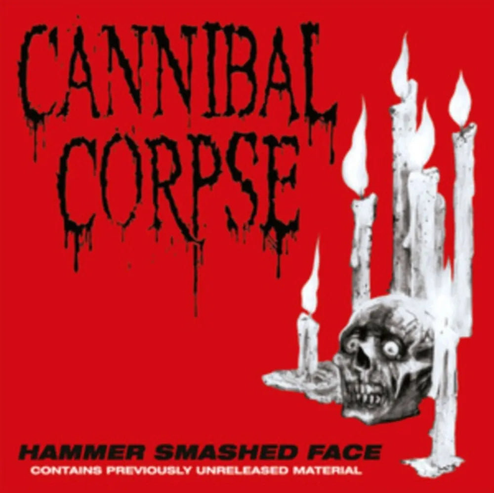 Cannibal Corpse - Hammer Smashed Face - Clear & Red Splatter Vinyl [LP] Vinyl Record