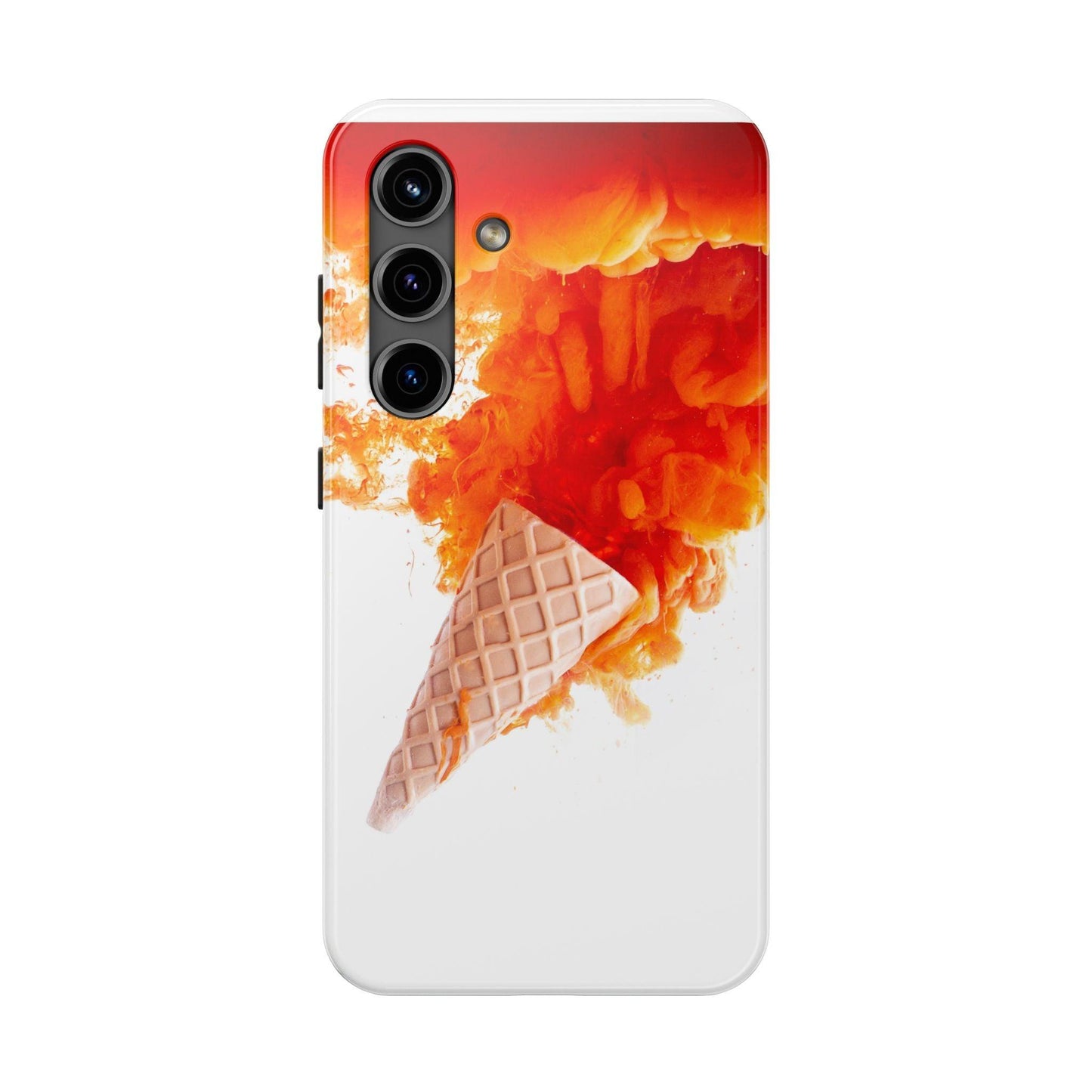 Ice Cream With Flame Of Colors Tough Phone Cases