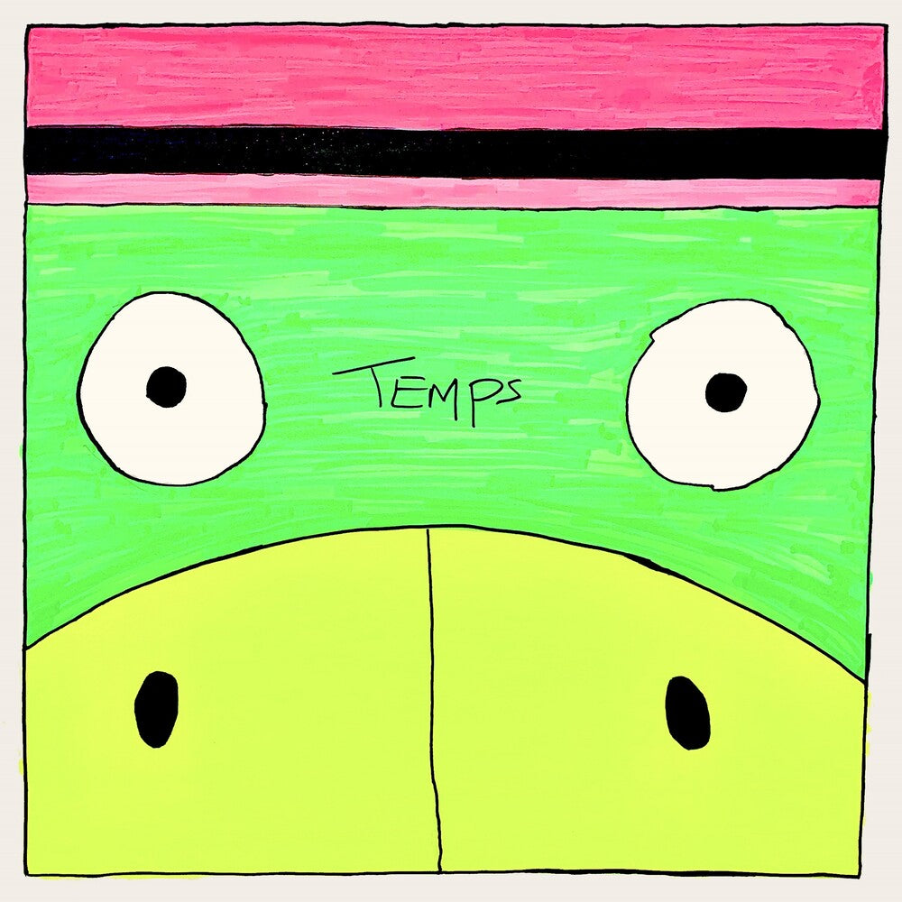 Temps - Party Gator Purgatory - Fluorescent Pink & Green [LP] Vinyl Record
