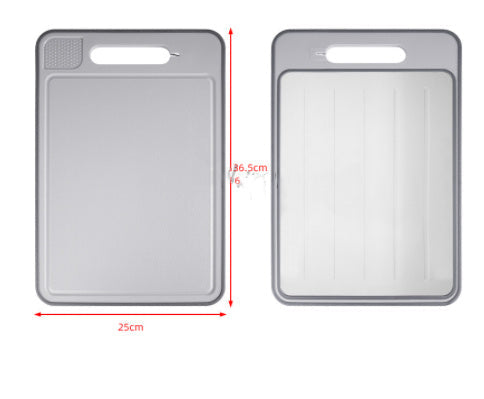 Double-Sided Cutting Board with Knife Sharpener