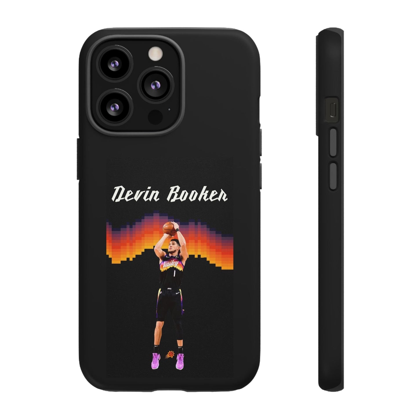 Devin Booker Precision Blaze Series – Dual-Layer ShockGuard Protection | Fits iPhone 8–16 Pro Max & Samsung Galaxy S10–S25 Ultra