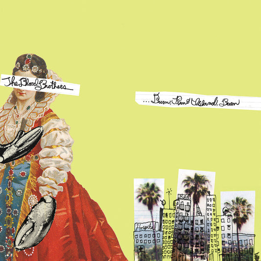 Blood Brothers - Burn, Piano Island, Burn: Collectors Edition [Limited Edition Yellow w/Pink and Black Splatter LP+7in] Vinyl Record