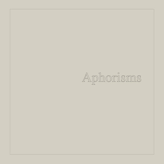 Graham Lambkin - Aphorisms [2LP] Vinyl Record