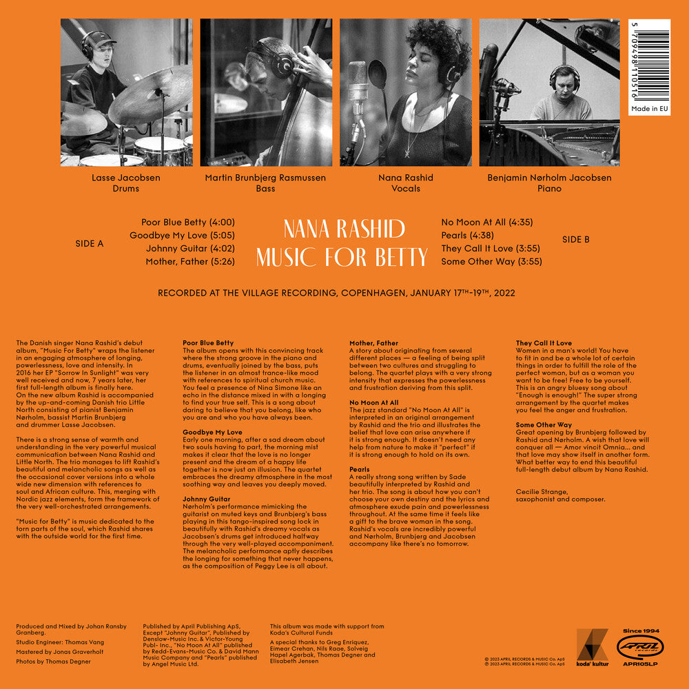 Nana Rashid - Music For Betty [LP] Vinyl Record
