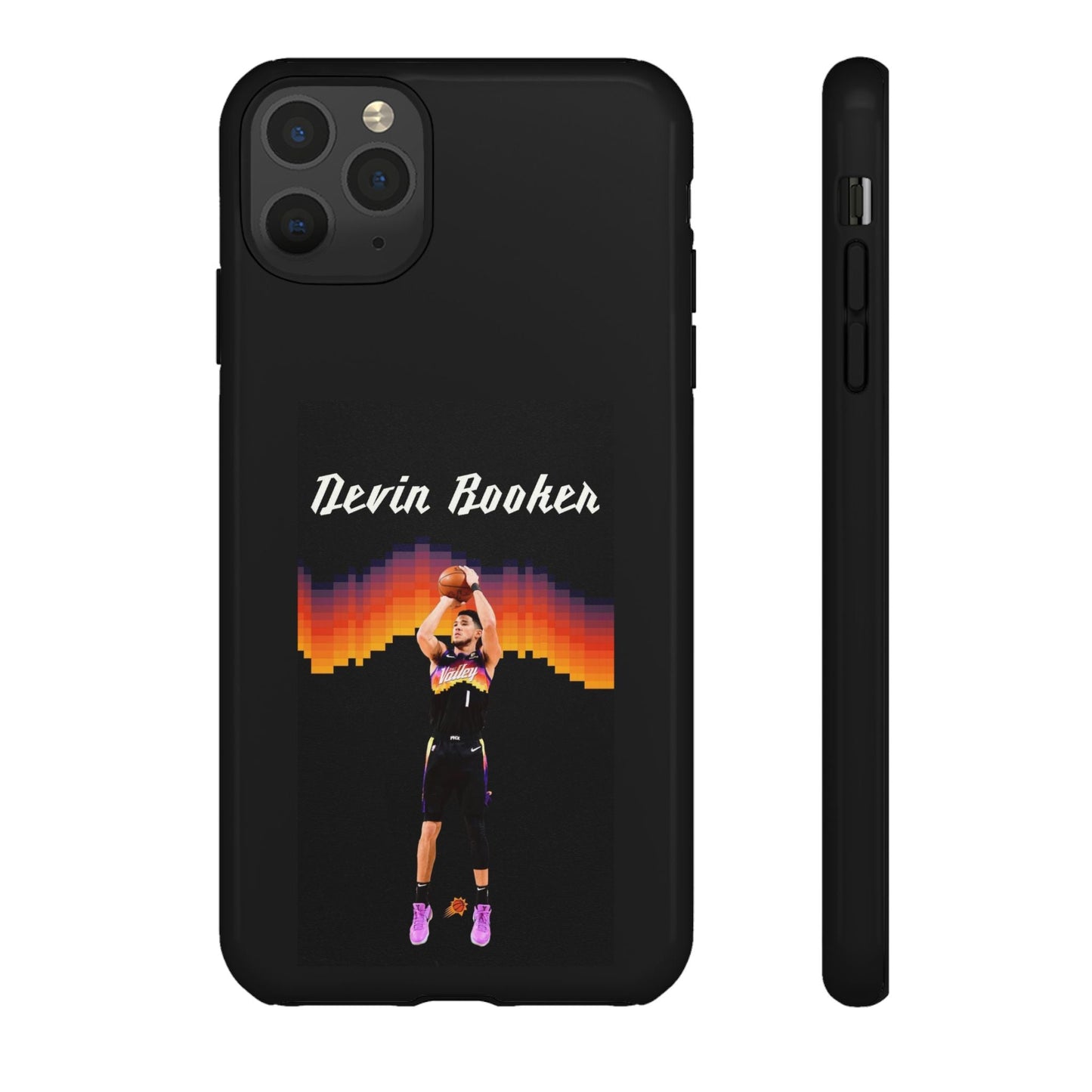 Devin Booker Precision Blaze Series – Dual-Layer ShockGuard Protection | Fits iPhone 8–16 Pro Max & Samsung Galaxy S10–S25 Ultra