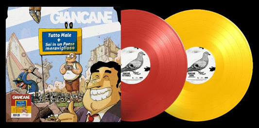 Giancane - Tutto Male [Colored Vinyl] (Red) (Ylw) (Ita) Vinyl Record