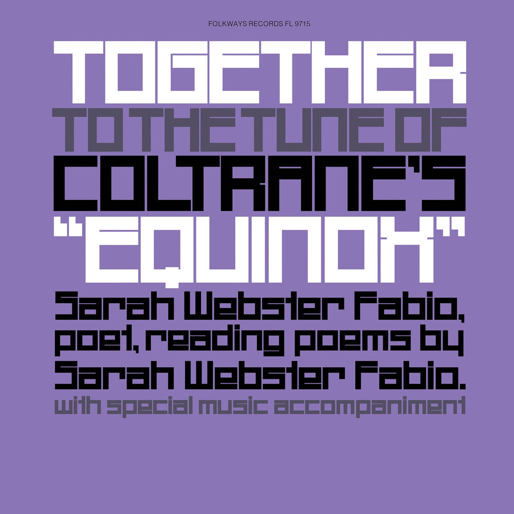 Sarah Fabio  Webster - Together To The Tune Of Coltrane's Equinox [Reissue] Vinyl Record