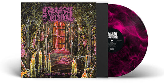 Carnal Tomb - Embalmed In Decay - Magenta/Black Marble [Colored Vinyl] Vinyl Record