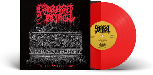 Carnal Tomb - Osseous Sarcophagus (10in) [Colored Vinyl] (Ep) [Limited Edition] (Red) Vinyl Record