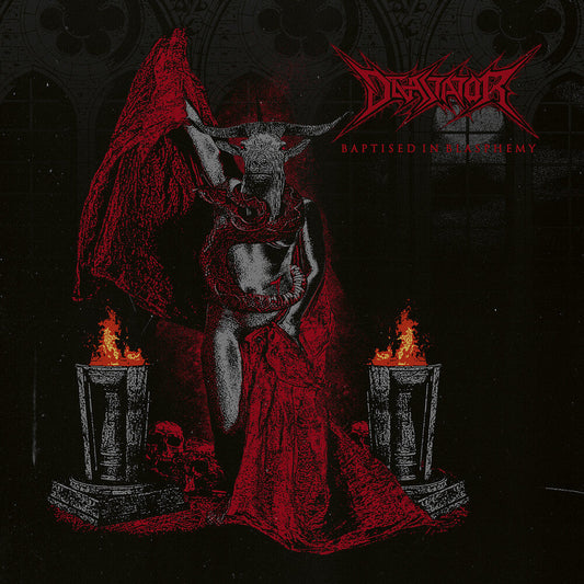 Devastator - Baptised In Blasphemy [Colored Vinyl] [Clear Vinyl] [Limited Edition] (Red) Vinyl Record