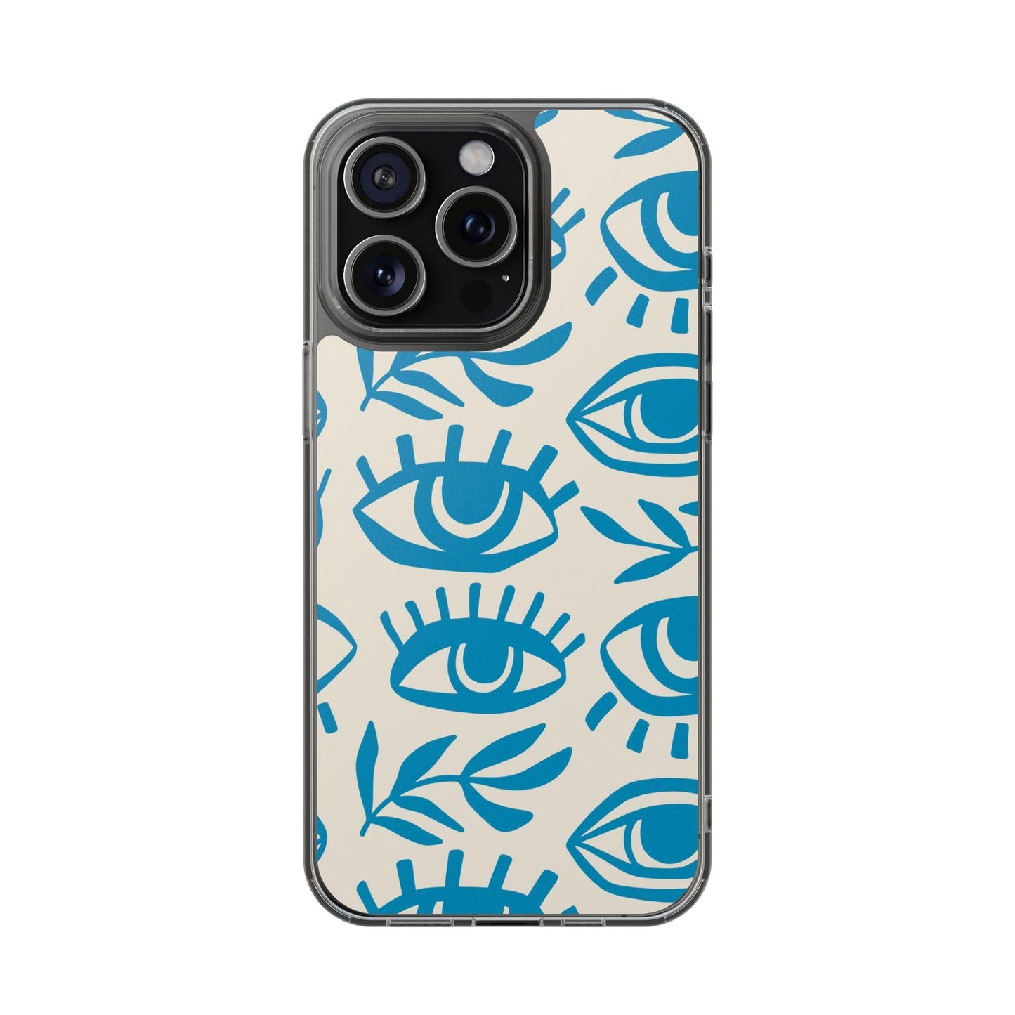 Eyes And Leaves  Pattern Clear Cases