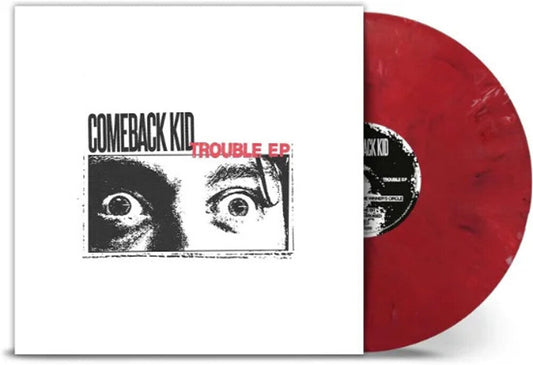 Comeback Kid - Trouble - Marbled White, Black & Transparent Red Colored Vinyl [LP] Vinyl Record
