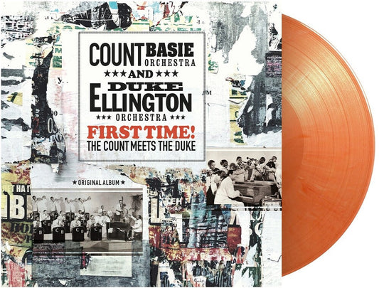 Ellington, Duke / Basie, Count - First Time! The Count Meets The Duke - Ltd Orange & White Vinyl [LP] Vinyl Record