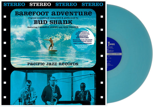 Bud Shank - Barefoot Adventure - Seaglass Agua [Colored Vinyl] [Limited Edition] Vinyl Record