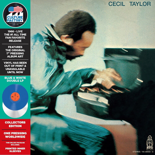 Cecil Taylor - Student Studies - Blue & White (Blue) [Colored Vinyl] [Limited Edition] Vinyl Record