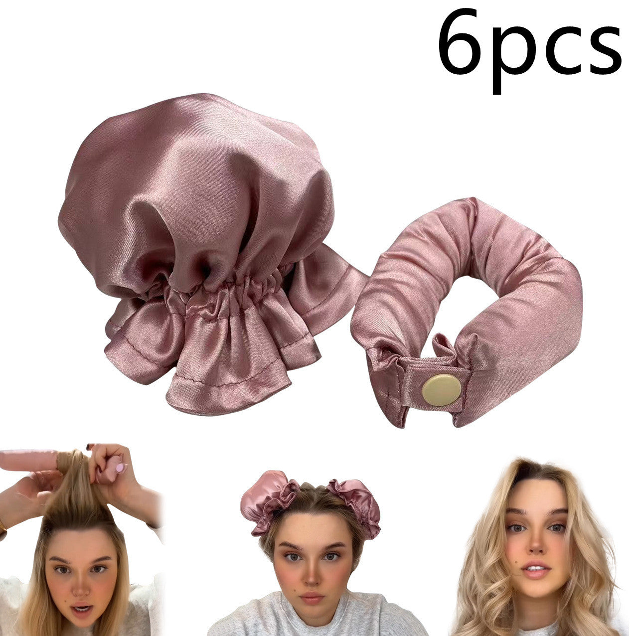 Heatless Cloth-Covered Curling Rod