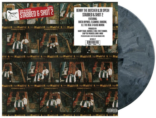 Benny The Butcher & 38 Spesh - Stabbed & Shot 2 (Blk) [Colored Vinyl] (Wht) Vinyl Record