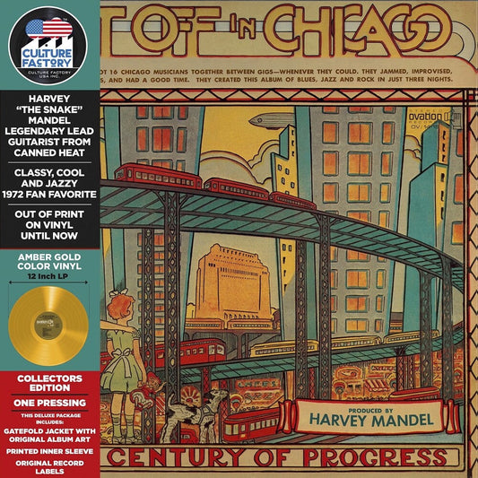 Harvey Mandel - Get Off In Chicago - Yellow/Gold [Colored Vinyl] (Gate) Vinyl Record