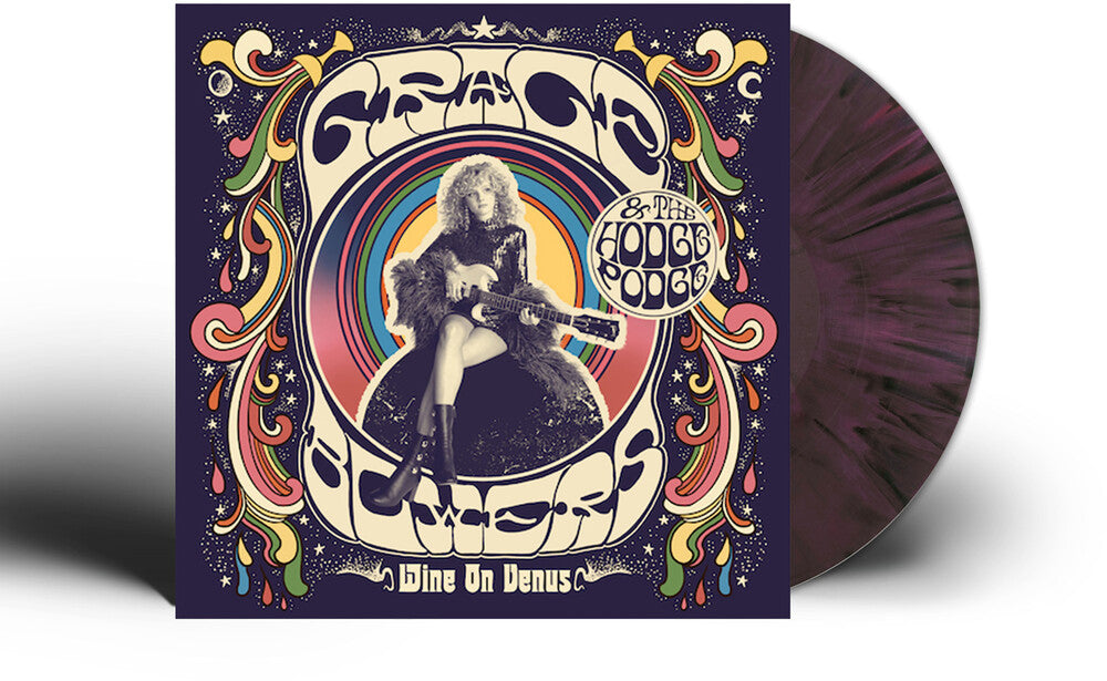 Grace Bowers & The Hodge Podge - Wine On Venus - [LP Recycled Rainbow Tie Dye Splatter] Vinyl Record