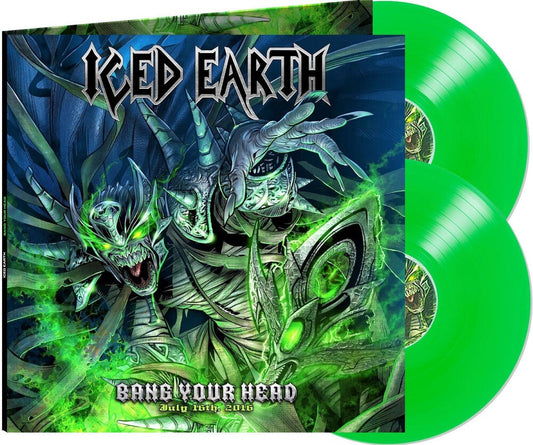 Iced Earth - Bang Your Head - Green [Colored Vinyl] (Gate) (Grn) Vinyl Record
