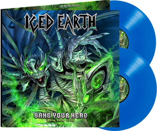 Iced Earth - Bang Your Head - Blue (Blue) [Colored Vinyl] (Gate) Vinyl Record