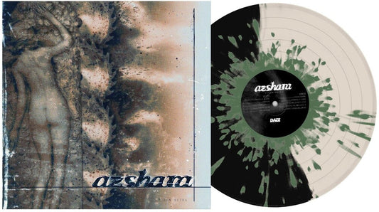 Azshara - Ashen Skies [Half Black/Half Bone W/Army Green LP] Vinyl Record