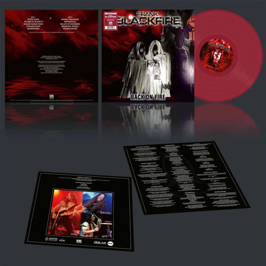Frank Blackfire - Back On Fire [Colored Vinyl] (Red) Vinyl Record