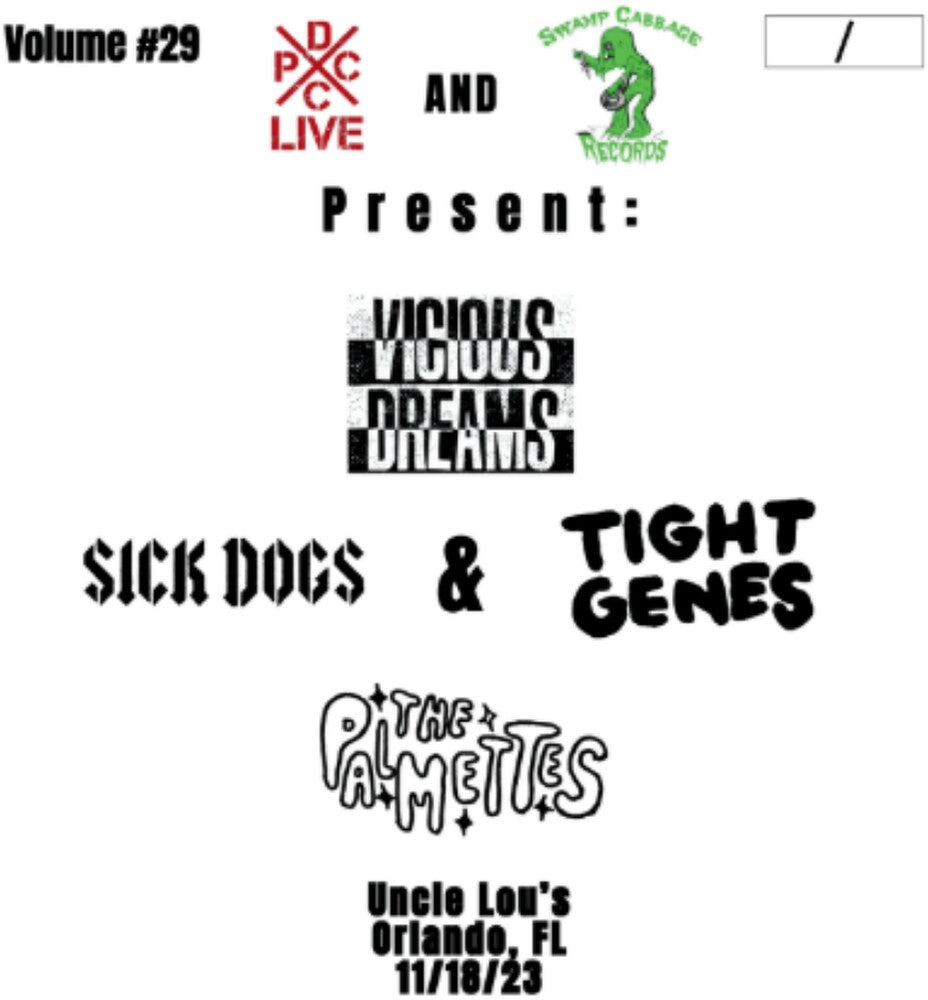 Vicious Dreams / Palmettes / Sick Dogs - Dcxpc Live Vol29 [LP] Vinyl Record