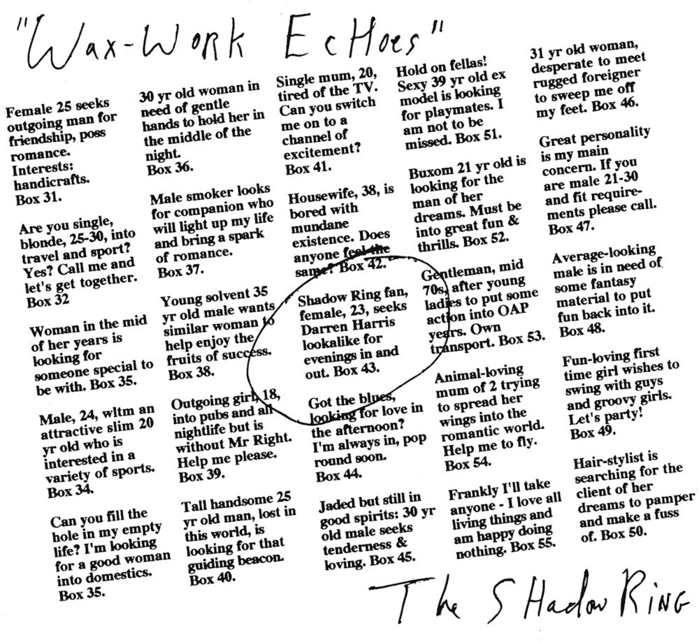 Shadow Ring - Wax-Work Echoes [LP] Vinyl Record