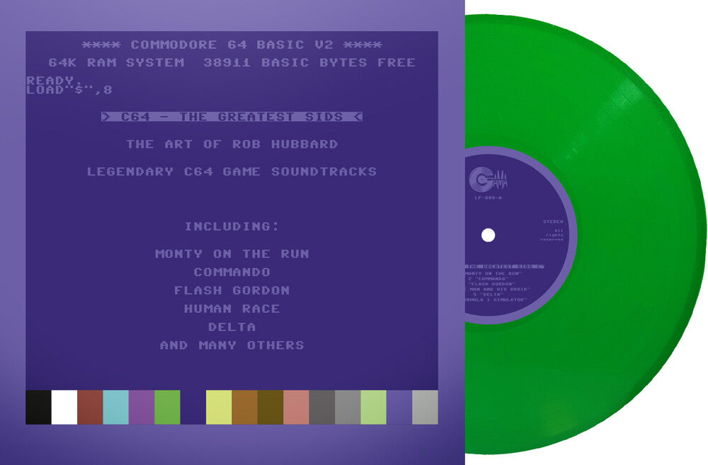 Hubbard, Rob - C64 Greatest Sids: The Art Of Rob Hubbard - Limited To 100 Handnumbered Edition (Light Green Vinyl) [LP] Vinyl Record