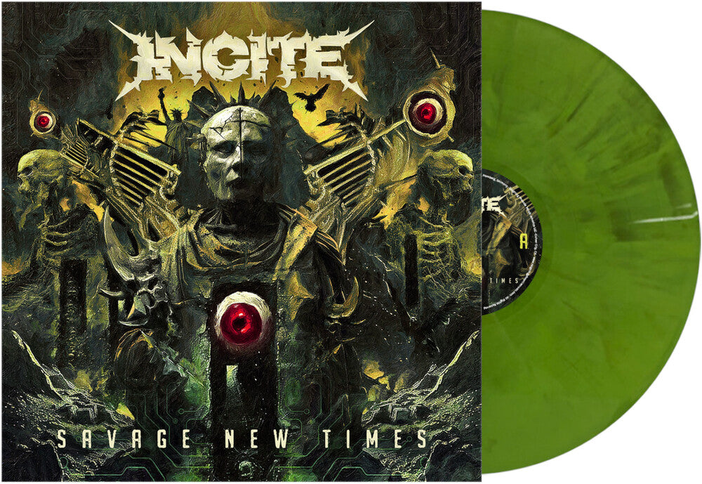 Incite - Savage New Times [LP Puke Green] Vinyl Record