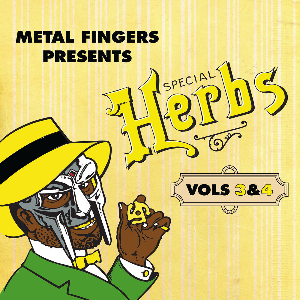 MF DOOM - Metal Fingers Presents: Special Herbs Vol. 3 & 4 [Lemon Yellow LP] Vinyl Record