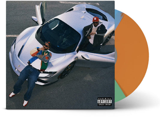 Larry June  / Cardo - Until Night Comes [Green Blue & Orange Tri-Color Segment Vinyl] Vinyl Record