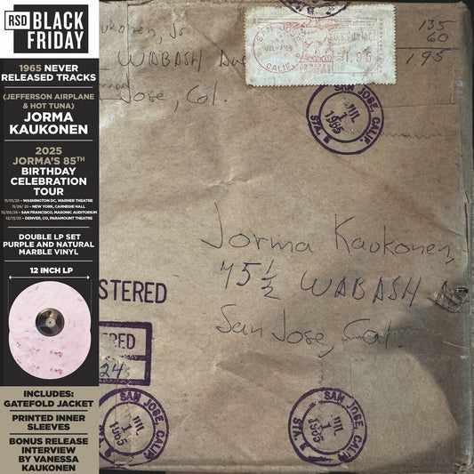 Jorma Kaukonen - Wabash Avenue: 1965 Never Released Tracks [RSD Black Friday 2025] Vinyl Record