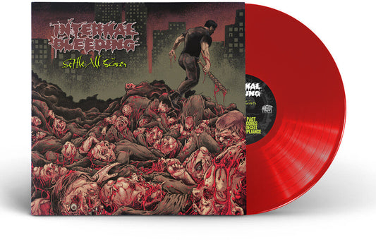 Internal Bleeding - Settle All Scores [Clear Vinyl] (Red) Vinyl Record
