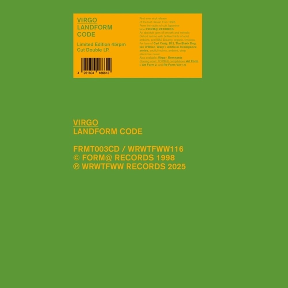 Virgo - Landform Code [LP] Vinyl Record