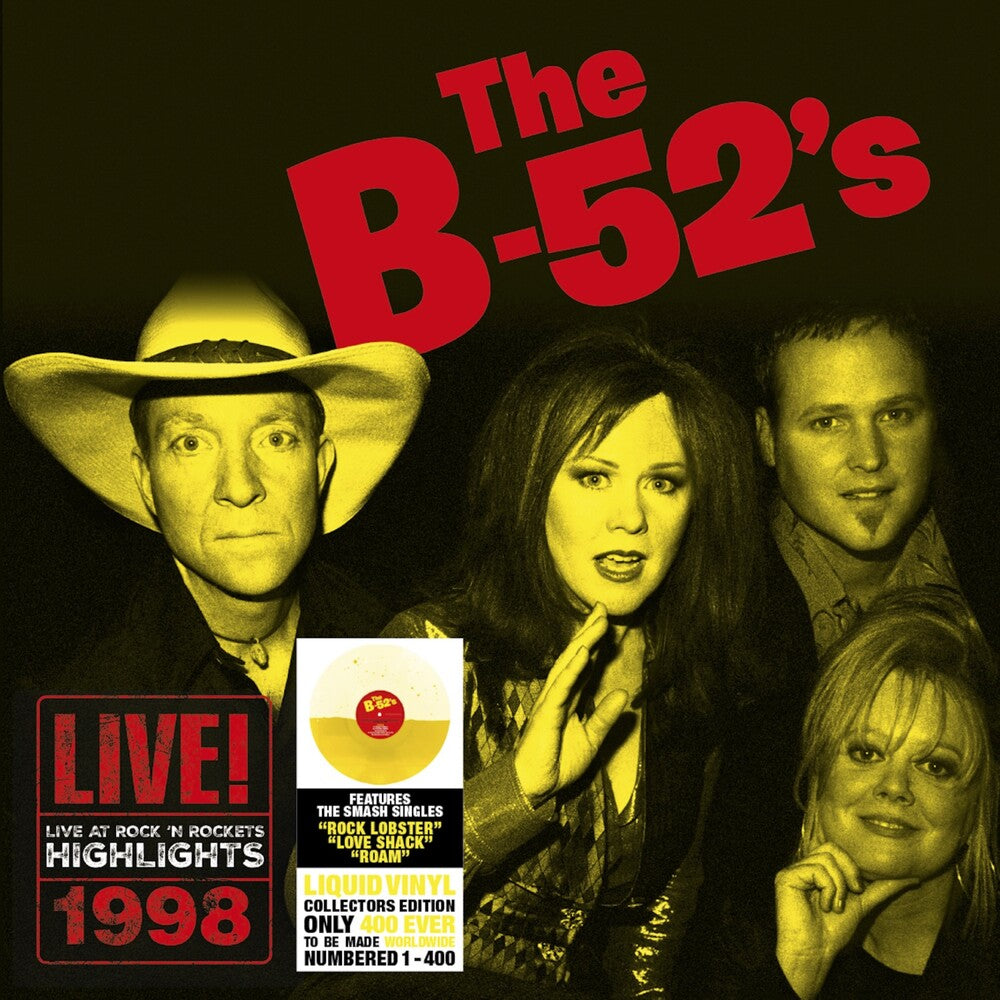 Pre-Order: B-52's - Live At Rock 'n Rockets - Yellow Liquid Vinyl [LP]