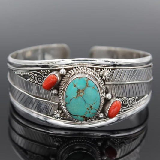 Bohemian Turquoise Vintage Pattern Bracelet
