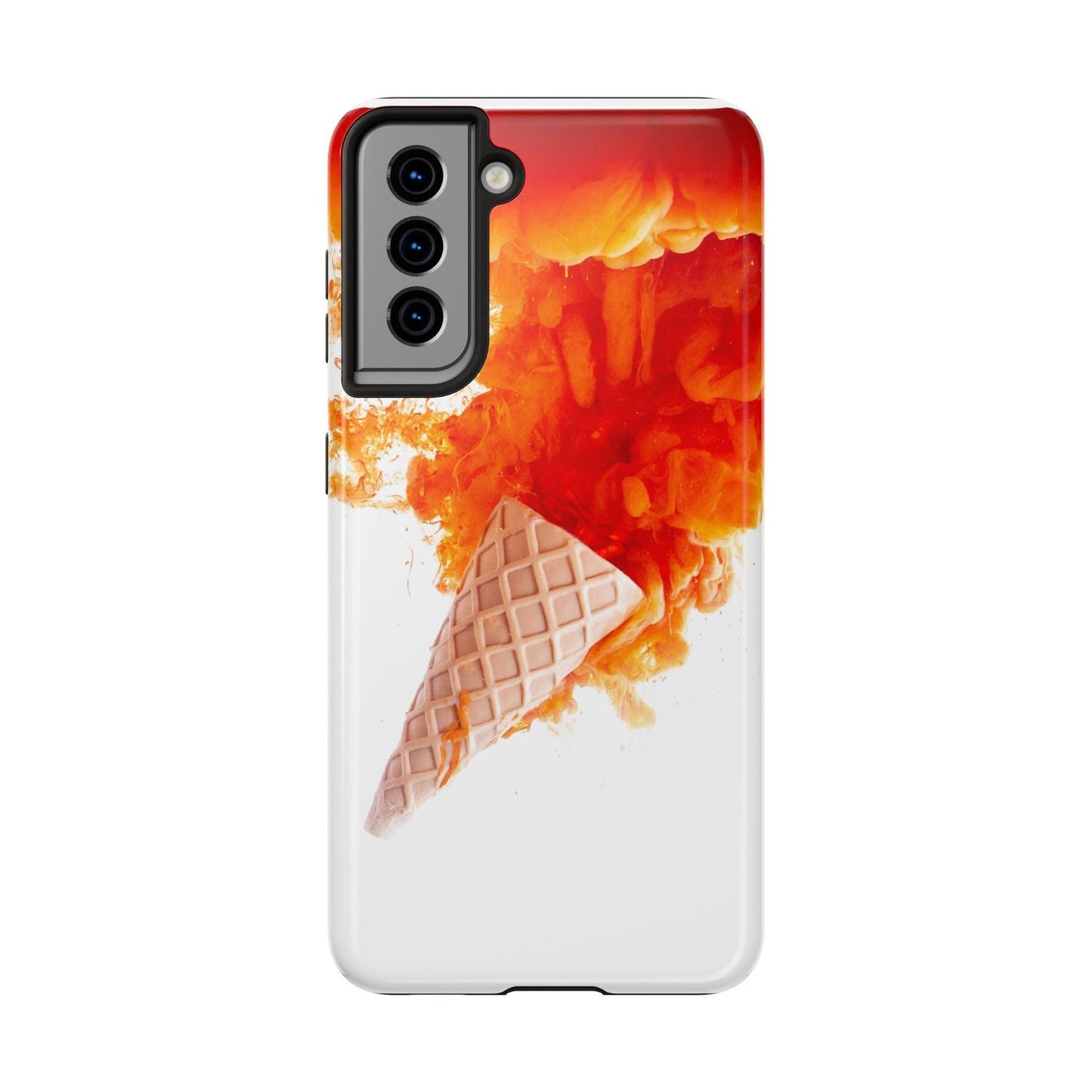 Ice Cream With Flame Of Colors Tough Phone Cases