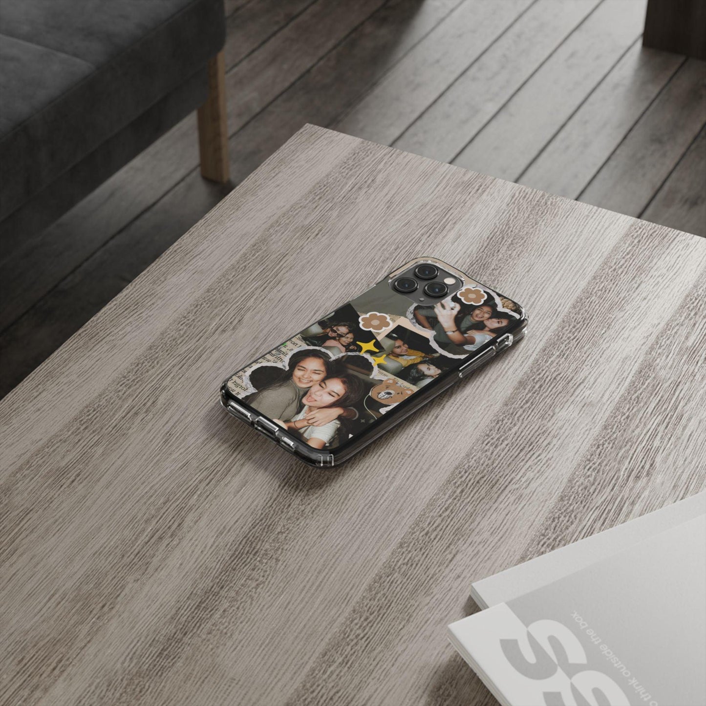 Memories In Retro Templet  Custom Printed Clear Cases