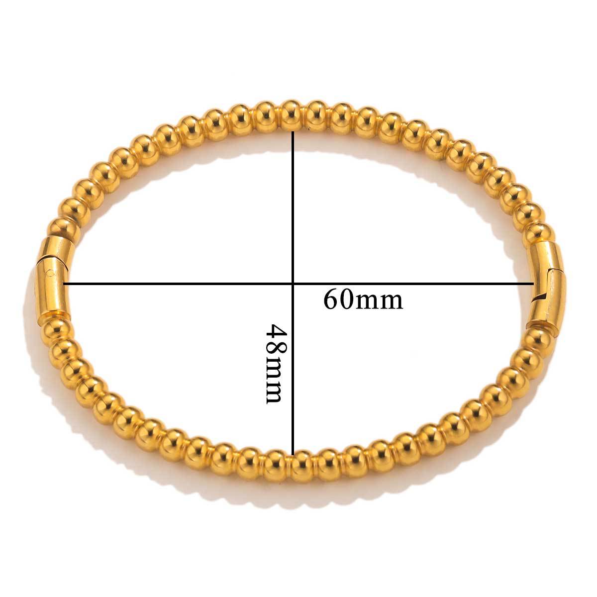 Fashion bamboo titanium steel bracelet female summer niche cold style ins stainless steel retro bamboo jewelry