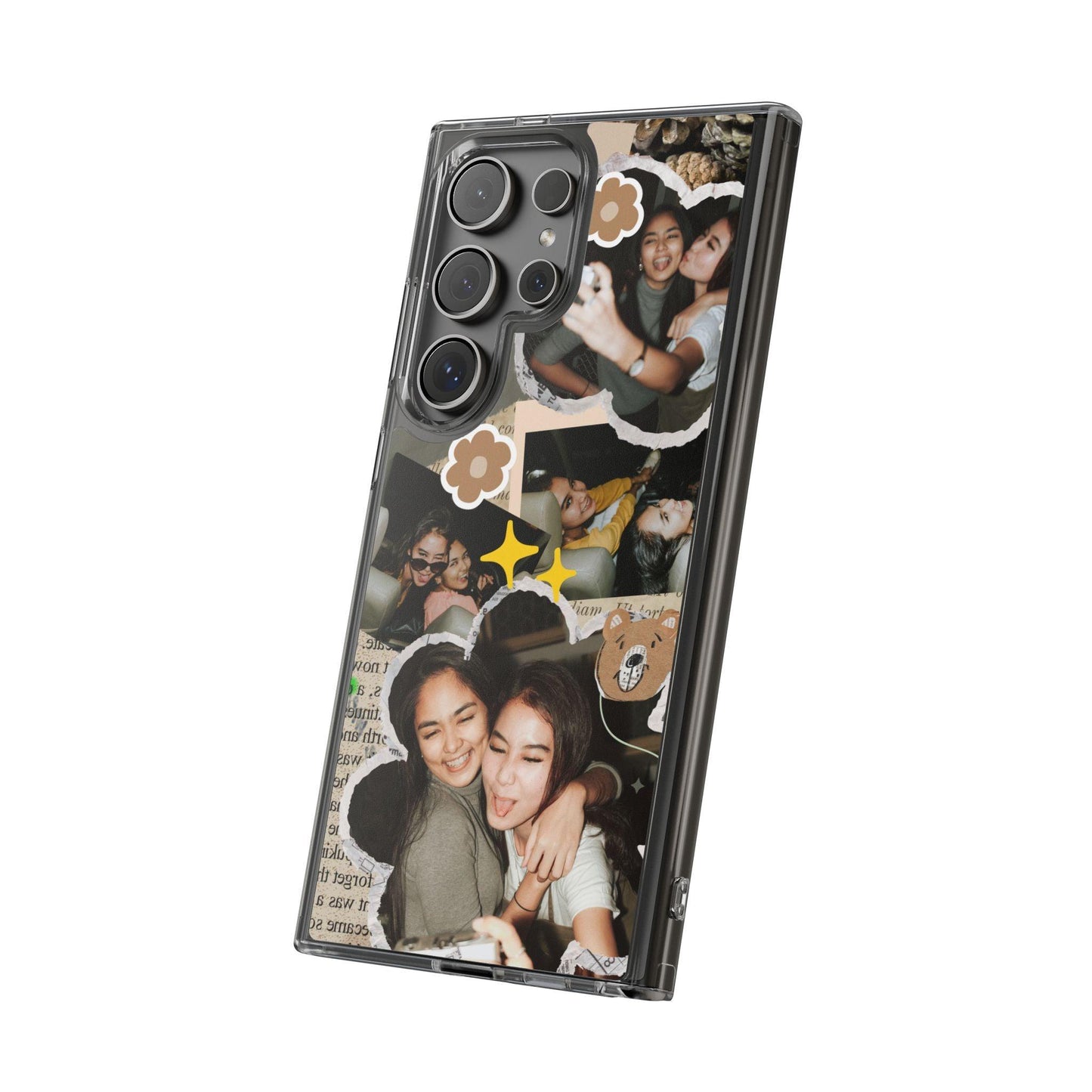 Memories In Retro Templet  Custom Printed Clear Cases