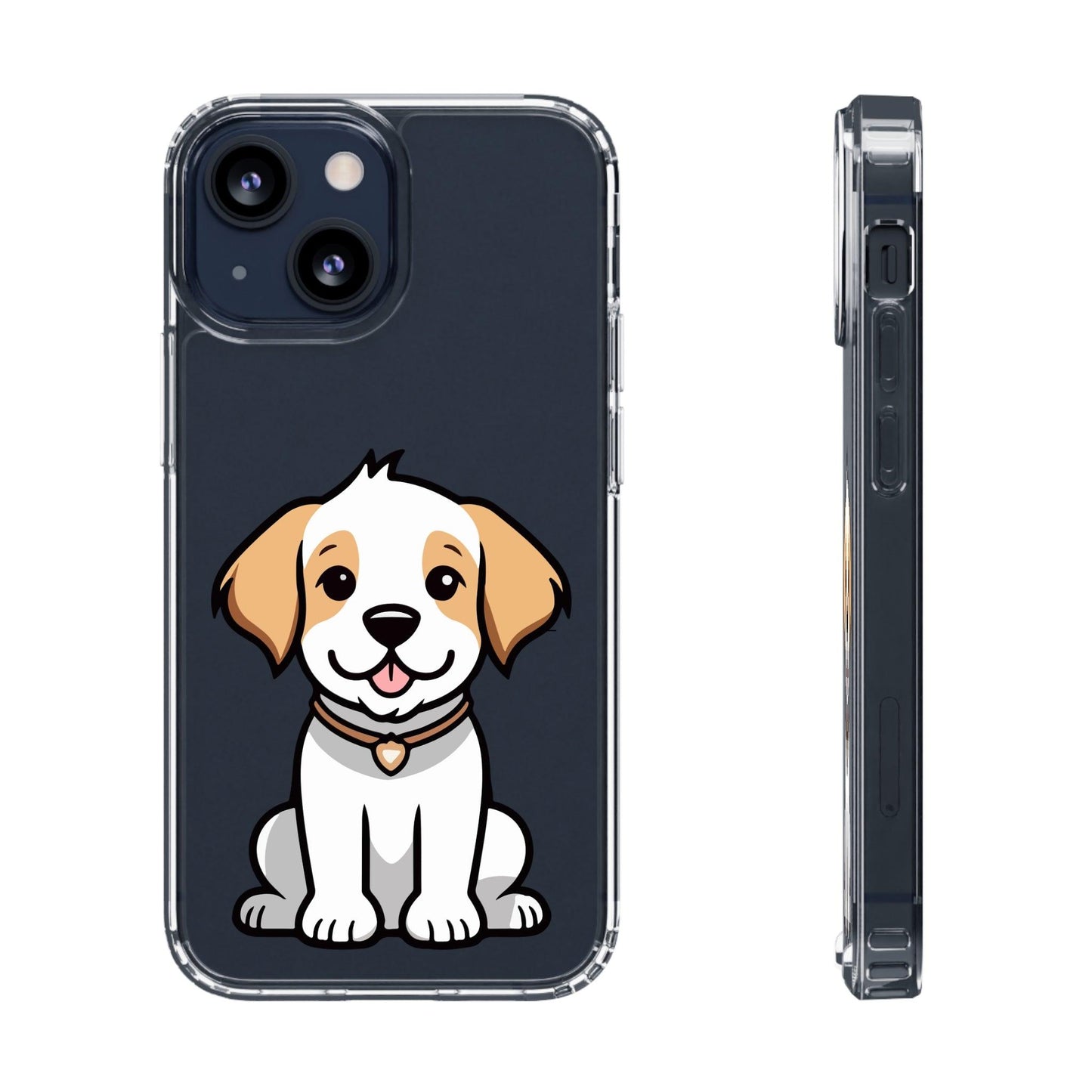 Clear Cases With Dog Printed