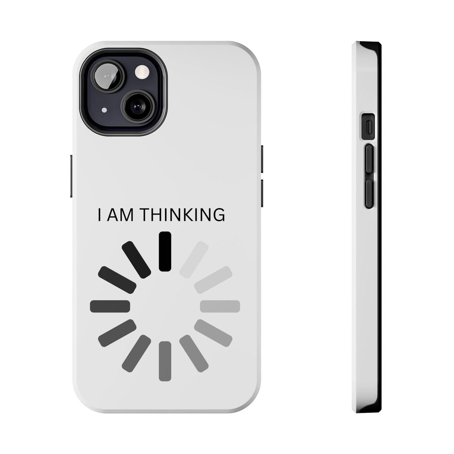I Am Thinking To Much Text Printed Tough Phone Cases